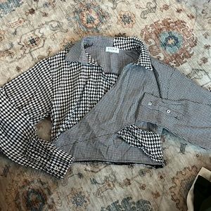 Storia Patchwork Crop Blouse Small